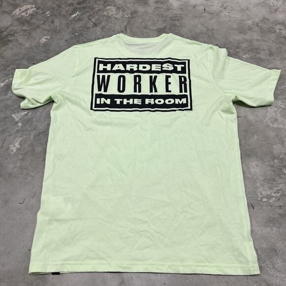 Under Armour Project Rock Respect Short Sleeve T-Shirt Men Size Large Mint Green - Picture 1 of 8